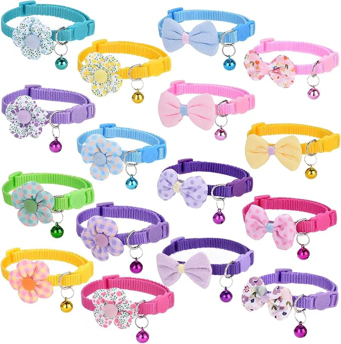 Superior 16 PCS Cute Cat Collars Breakaway Verified