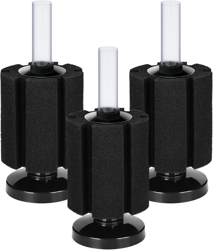 Sustainable AQUANEAT 3 Pack Aquarium Bio Sponge Filter Breeding Fry Betta Shrimp Nano Fish Authentic