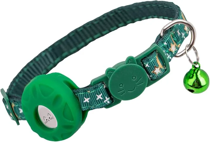 Secure Airtag Cat Collar Breakaway Safety Kitten Collar Specialty