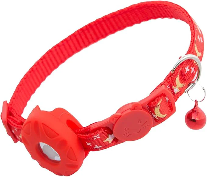 Reusable Airtag Cat Collar Breakaway Safety Kitten Collar Healthy