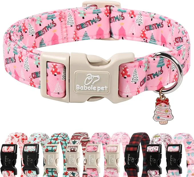 Stylish Christmas Dog Collar for Puppy Small Dogs Expertly Made