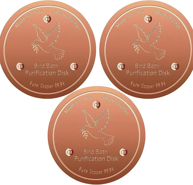 Exclusive Bird Bath Copper Disk Pure Copper Bird Bath Purification Disc Save Cleaning High-Quality