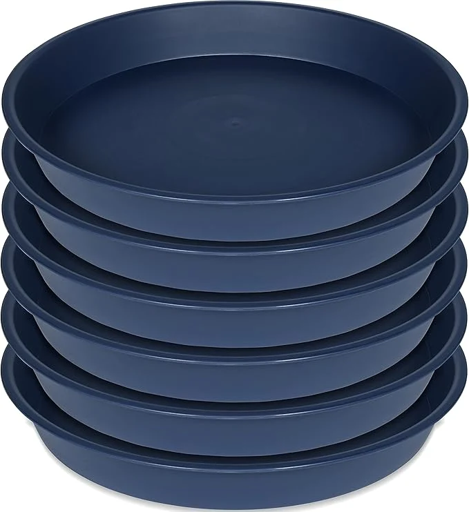 Reusable 6 Pack Plastic Plant Saucer Planter Water Drip Tray 4 5 6 7 8 9 10 11 12 inch Specialty