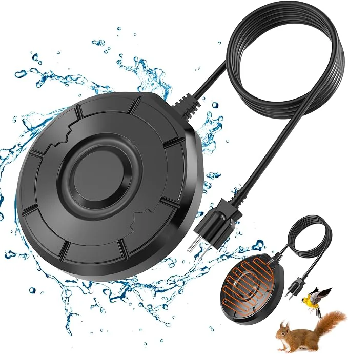 Natural Bird Bath Heater for Outdoors in Winter Birdbath Water Heater 120 W Pond User-Friendly