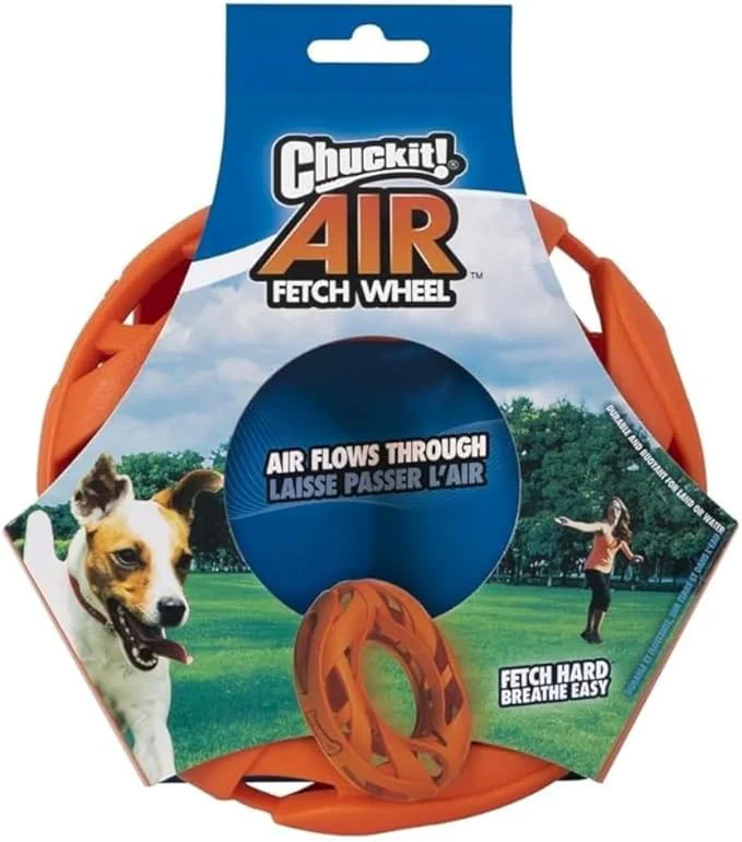 Verified Chuckit Air Fetch Wheel Dog Toy Trendy