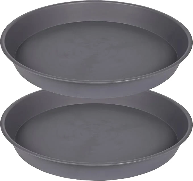 Luxury 2 Pack of 8 inch Plant Saucer Clear Heavy Duty Plastic Plant Water Tray 8 inch Specialty