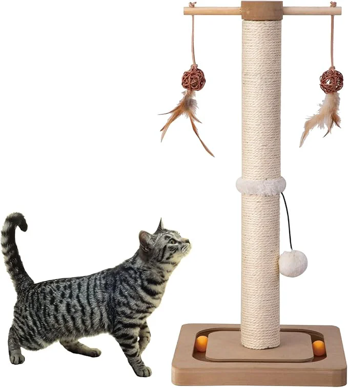 Secure PEEKAB Cat Scratching Post Sisal Scratch Posts Practical