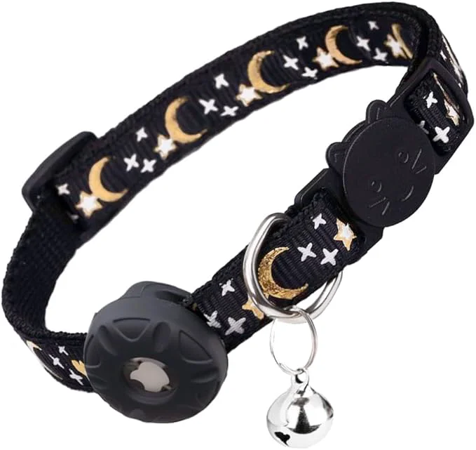 Crafted Airtag Cat Collar Breakaway Safety Kitten Collar Minimalist