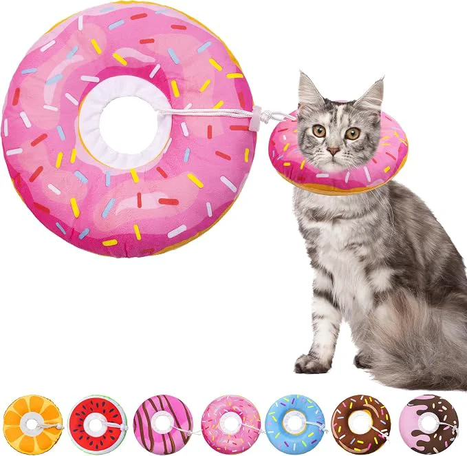 Expertly Made Cat Cone Soft Collar Adjustable Cat Recovery Collars Kitten Cones to Stop Authentic
