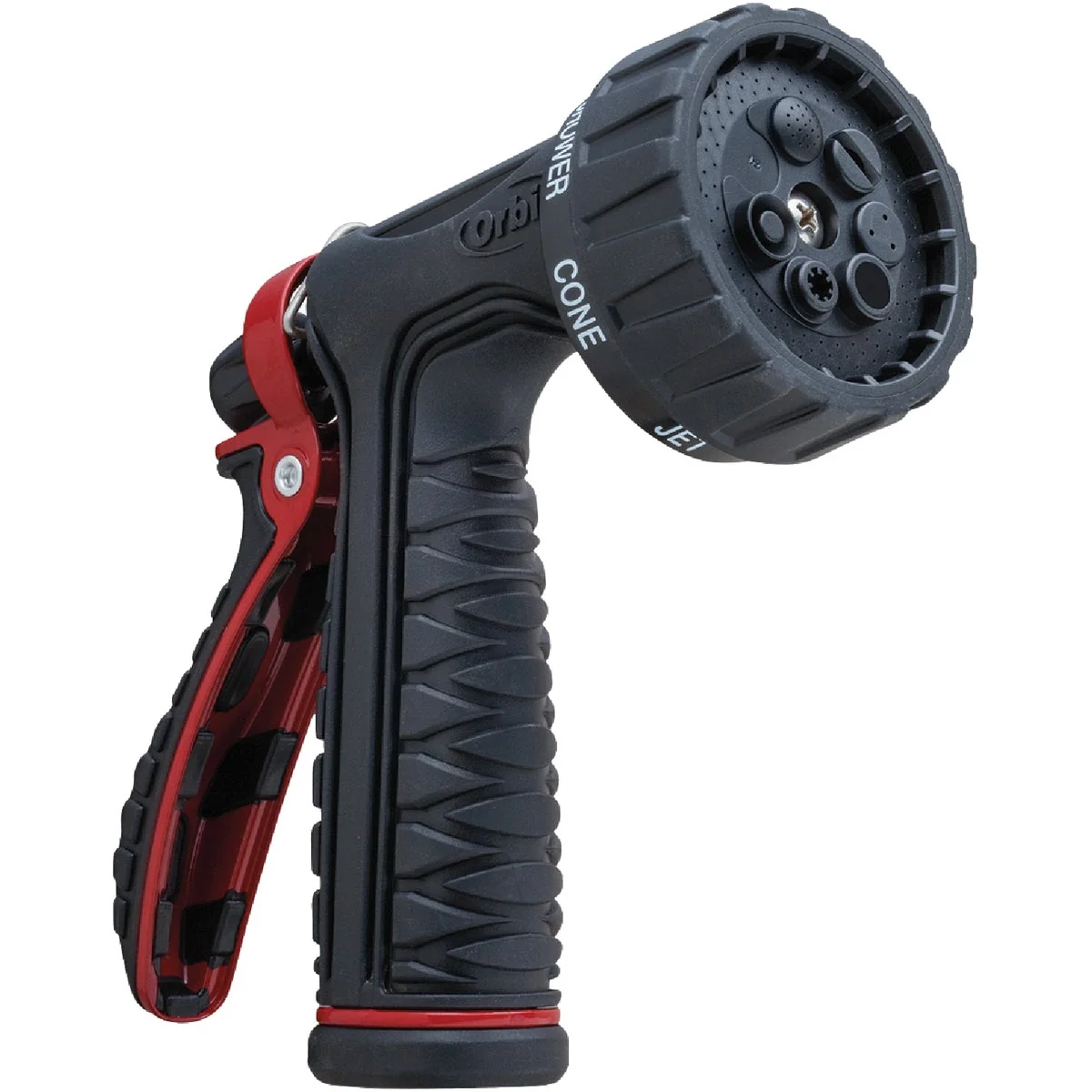 Effective Orbit Pro Flo 7-Pattern Rear Trigger Nozzle Red Black Functional