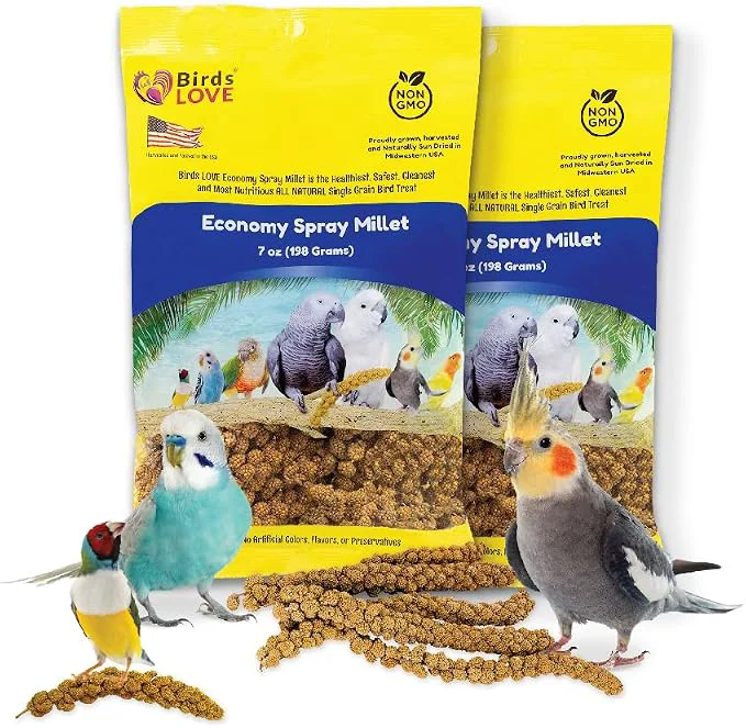 Crafted Birds LOVE Economy Special Spray Millet GMO- Original