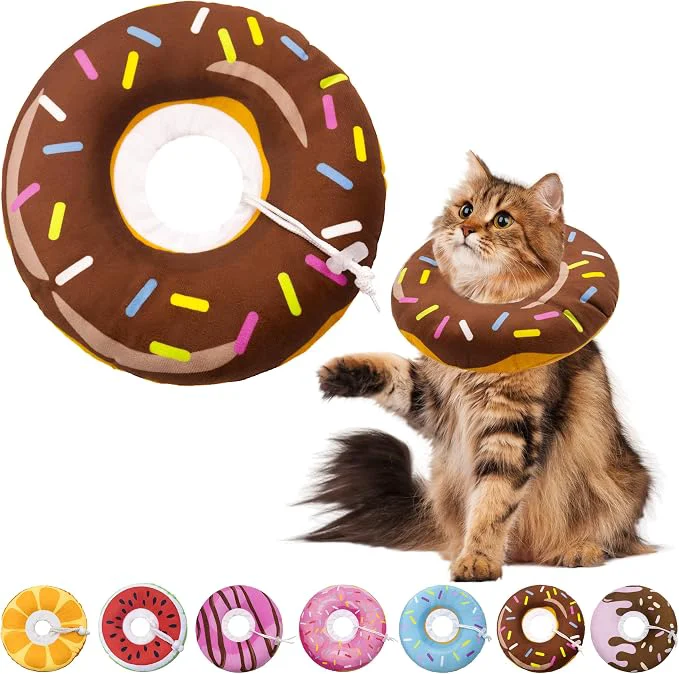 Reliable Cat Cone Collar Soft Adjustable Cat Recovery Collar Fashionable