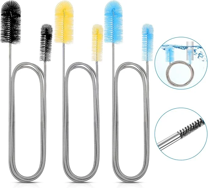 Classic Patelai 3 Pieces Aquarium Filter Hose Brush Stainless Flexible Tube Cleaning Expertly Made