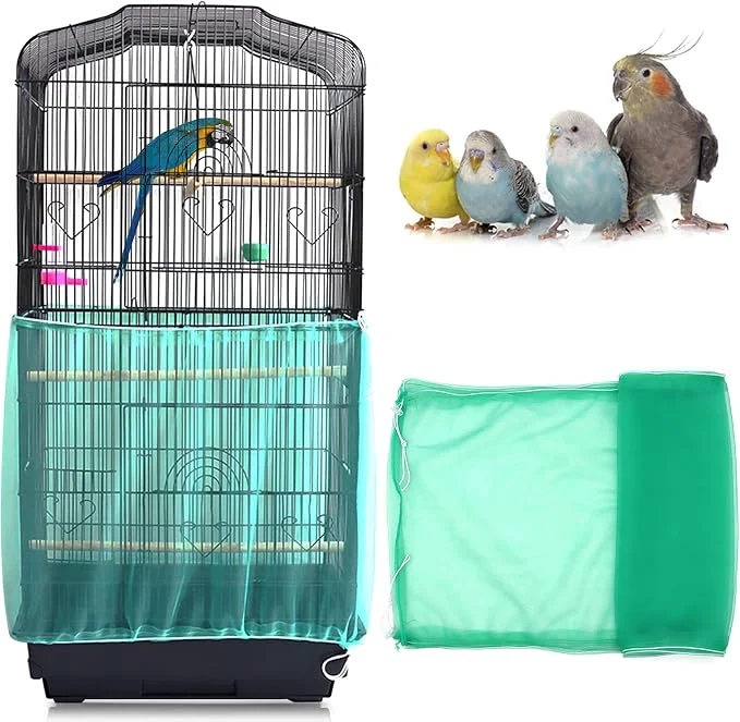 Genuine Daoeny Universal Bird Cage Cover Adjustable Seed Feather Catcher Soft Airy Powerful