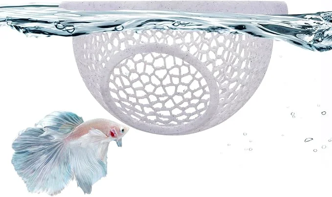 Genuine Floating Betta Hide Shrimp Cave – 3D Printed Aquarium Hammock Carefully Designed