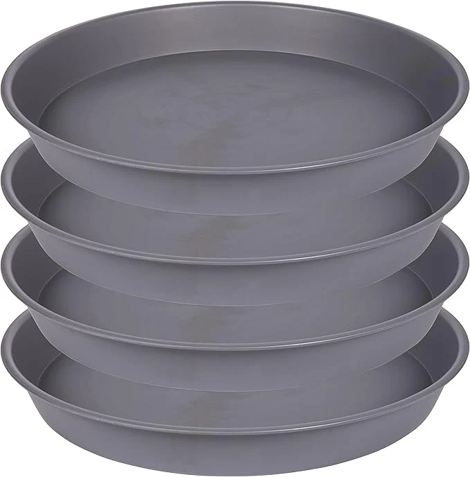 Consistent 4 Pack of 18 19 inch Plant Saucer Round Deep Plant Saucers Elite