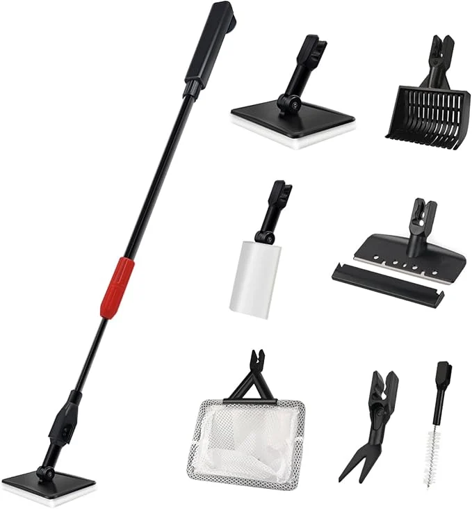 Specialty Aquarium Cleaning Tools 7 in 1 Fish Tank Cleaning Kit Relaxed
