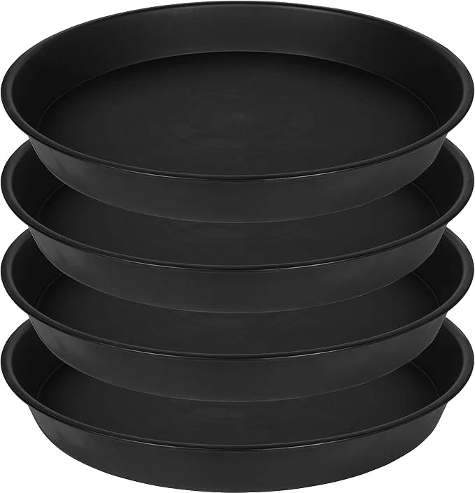 Reliable 4 Pack of 16 17 inch Plant Saucer 2.3 Depth Heavy Duty Deep Plant Trays Environmentally Friendly