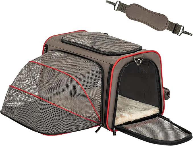 Versatile Petsfit Expandable Cat Carrier Dog Carriers Airline Soft-Sided Innovative
