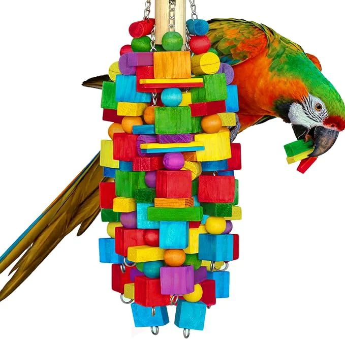 Powerful Extra Large Bird Toys for Macaws Cockatoos Minimalist