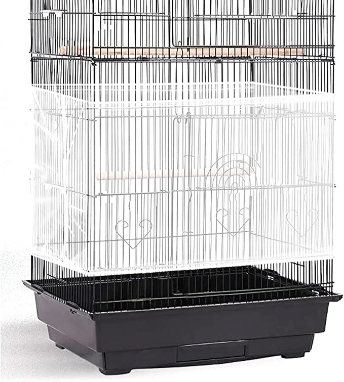 Secure Shappy Large Bird Cage Seed Catcher Bird Cage Cover Net Skirt Guard Exceptional
