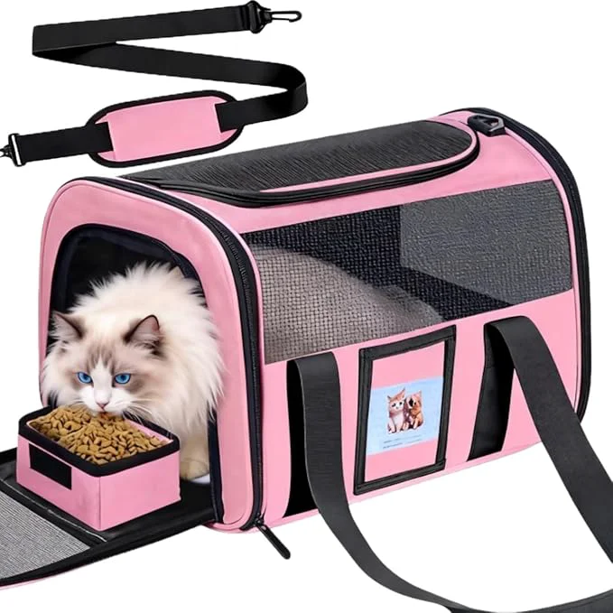 Practical Soft Cat Carrier for Pets Up to 25 lbs Cat Pet Travel Bag Outstanding
