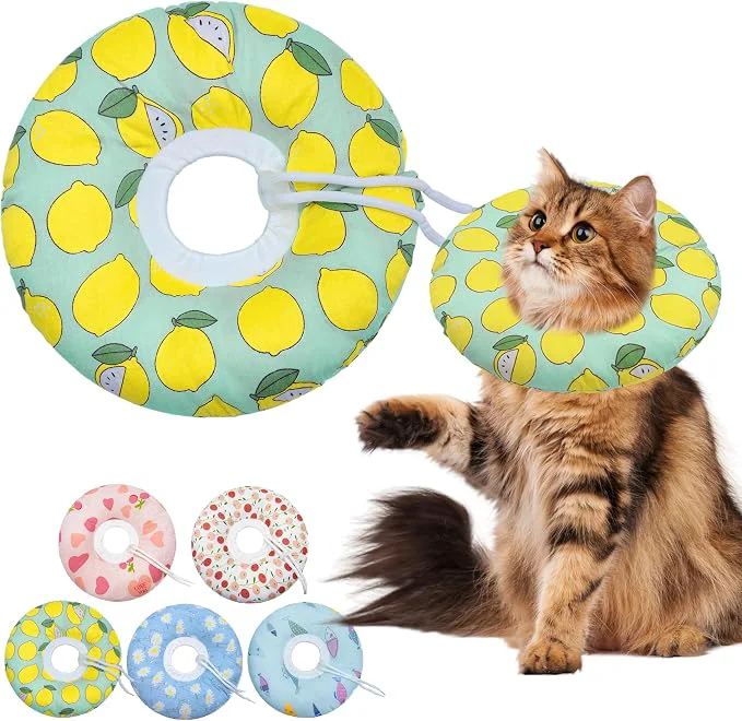 Traditional Cat Cone Collar Soft Adjustable Cat Recovery Collars to Prevent Licking Fine Crafted
