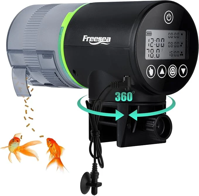 Exclusive SEA Aquarium Automatic Fish Feeder Programmable Auto Food Dispenser Official