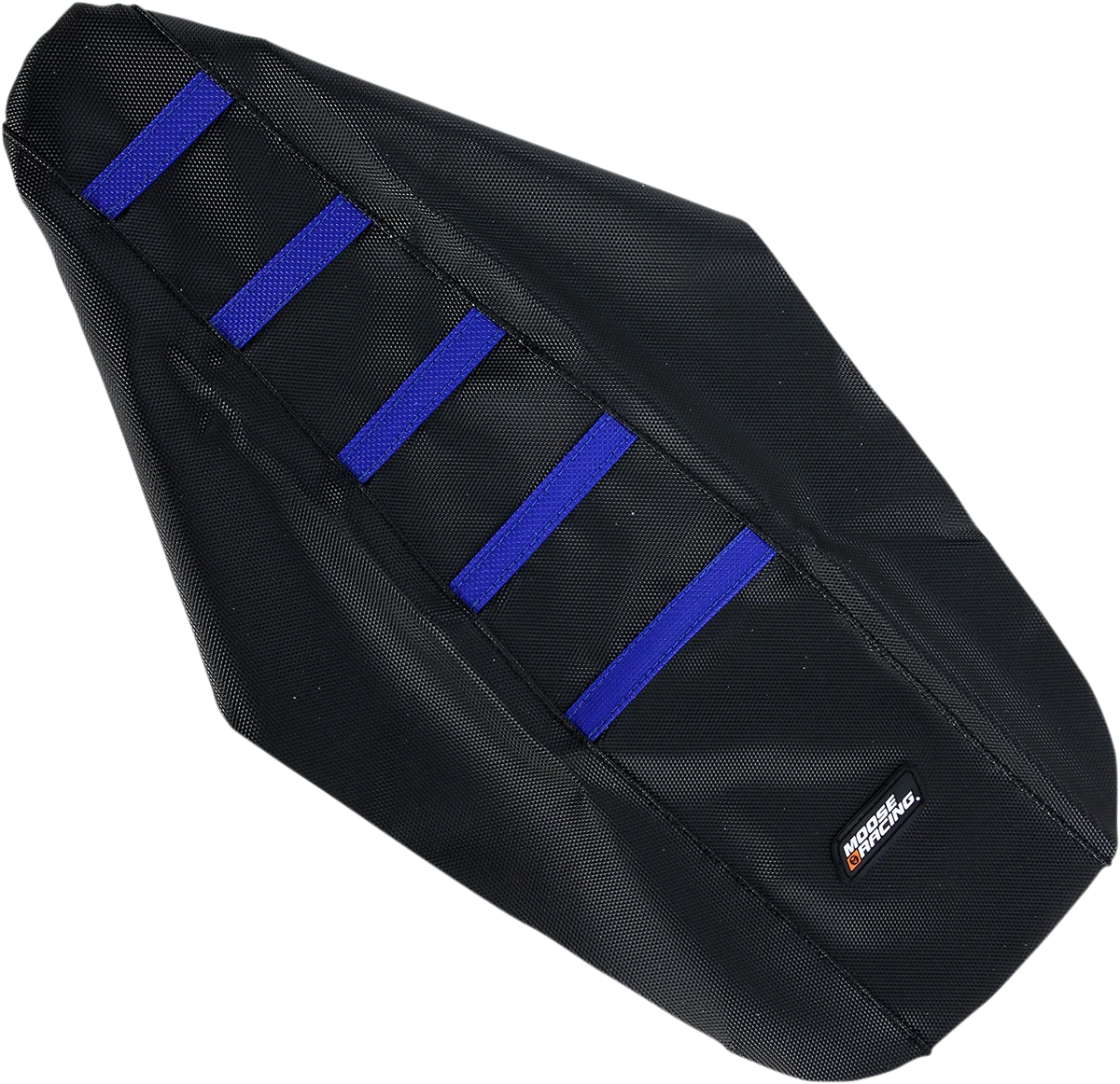 Fine MOOSE RACING Ribbed Seat Cover - Black Cover Blue Ribs - Yamaha YZ8502-332RT Secure