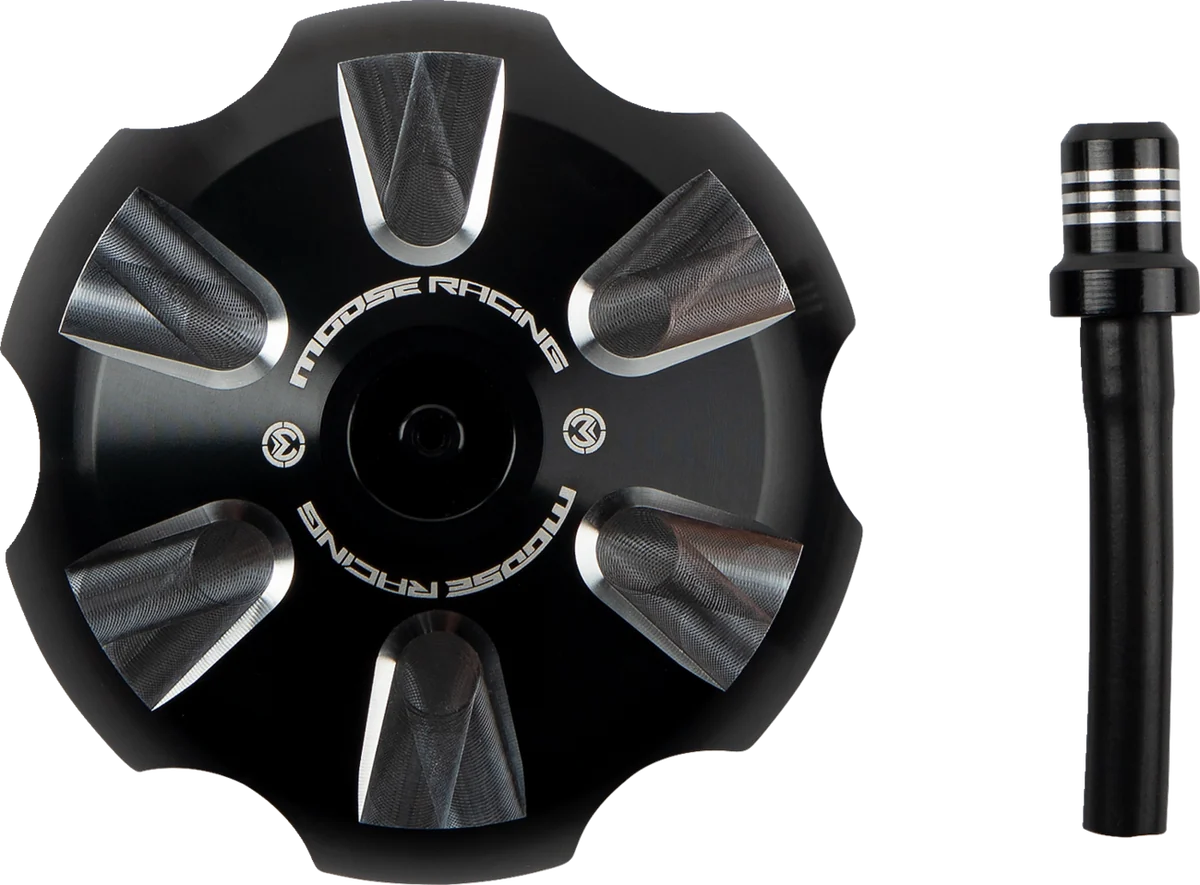 Fast MOOSE RACING Aluminum Gas Cap - Black - Gas Gas T03-5115B Easy-to-Use