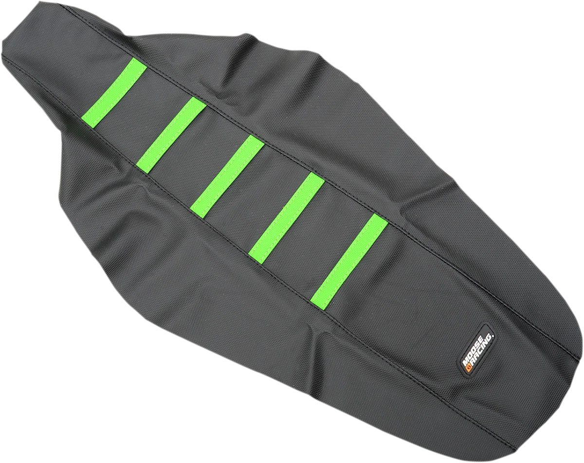 Contemporary MOOSE RACING Ribbed Seat Cover - Black Cover Green Ribs - Kawasaki KXF45016-334RT Prestigious