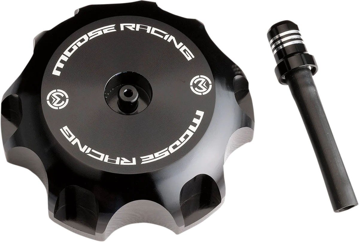 High-End MOOSE RACING Aluminum Gas Cap - Black - IMS Tanks T03-4133GB Exclusive