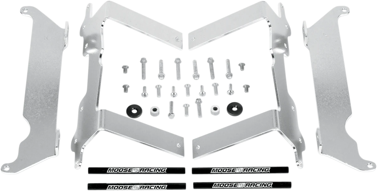 Organic MOOSE RACING Radiator Braces - Silver - Yamaha 11-152 High-Quality