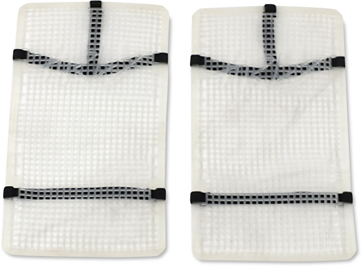 Functional MOOSE RACING Mud Radiator Cover - White - Yamaha HPRMUDYZF2504TM Fine Crafted