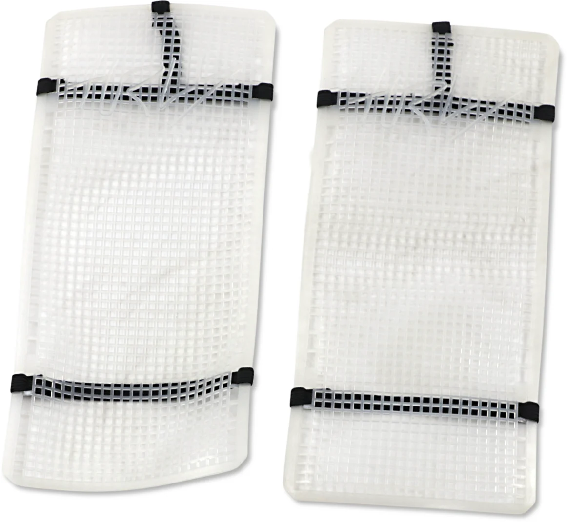 Genuine MOOSE RACING Mud Radiator Cover - White - Husqvarna HPRMUDHUS4504TM Long-Lasting