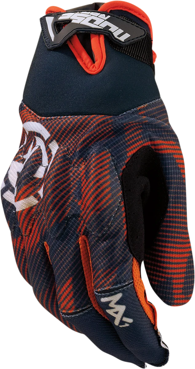 Smooth MOOSE RACING MX1™ Gloves - Gray Orange - Medium 3330-7065 Powerful