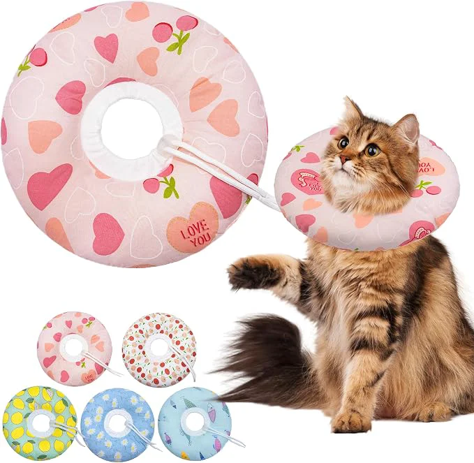 Lightweight Cat Cone Soft Collar Adjustable Cat Recovery Collar Innovative