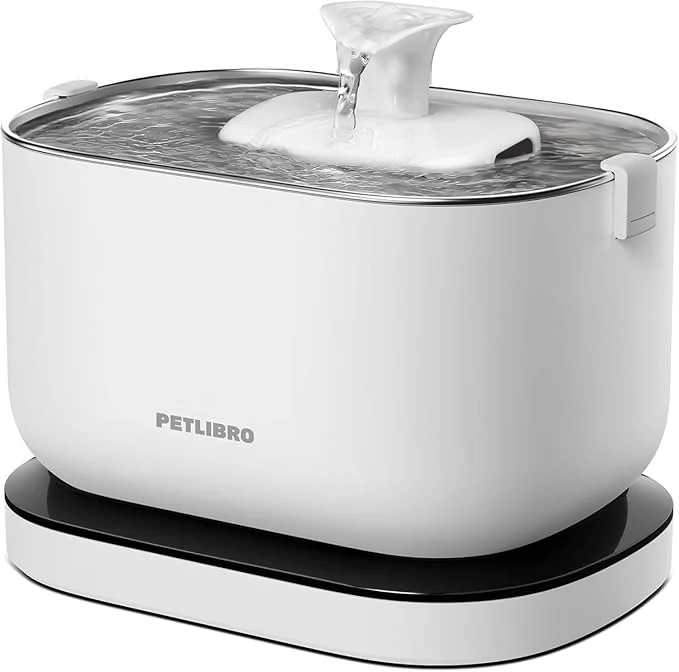 Long-Lasting PETLIBRO Cat Water Fountain Cordless Pet Water Fountain Battery Operated Fashionable