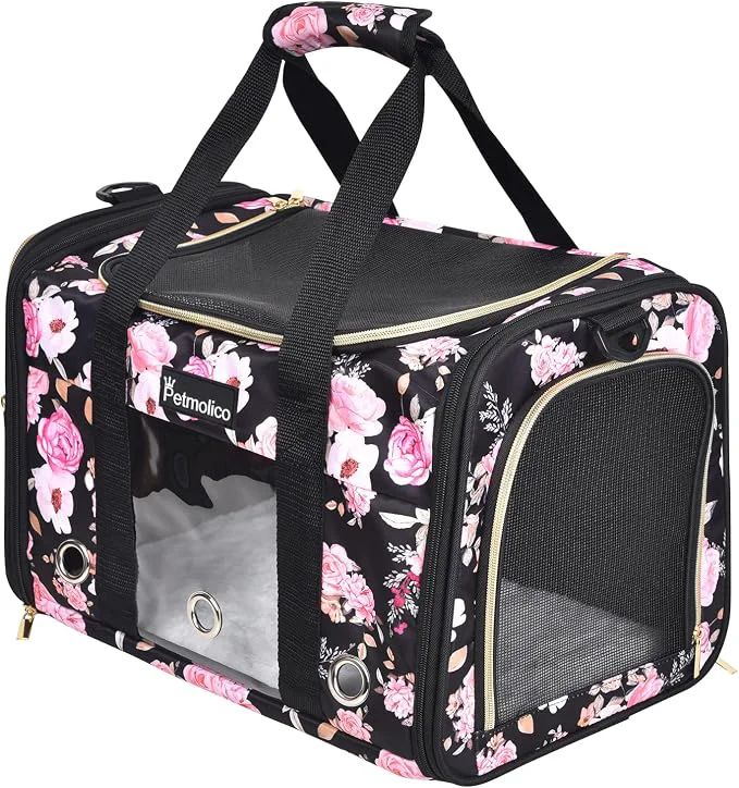 Natural Petmolico Cat Carrier Soft-Sided Pet Bag Safe
