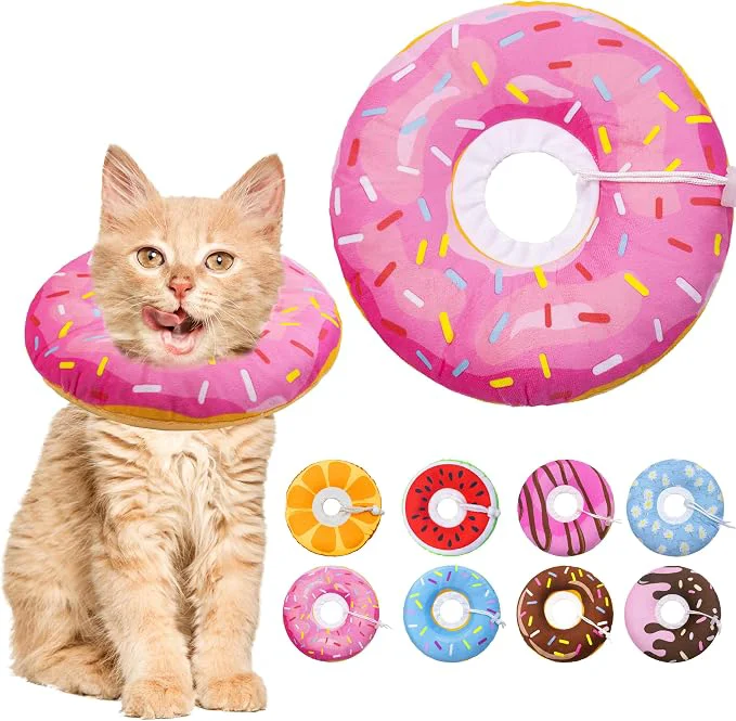 Superior Cat Cone Collar Soft Adjustable Cat Recovery Collars Spay Cones to Stop Licking Expertly Made