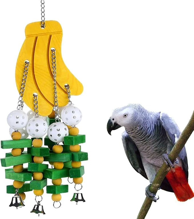 Innovative Bird Chewing Toy Large Medium Parrot Cage Bite Toys African Grey Macaws Efficient