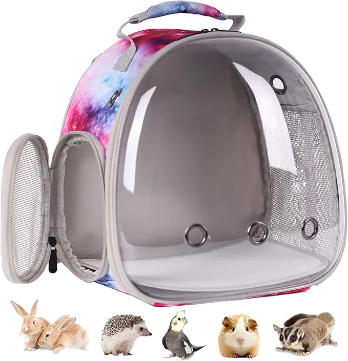 Verified Bunny Carrier Backpack with Space Capsule Clear Bubble Window High-Grade