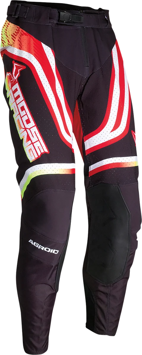 Dependable MOOSE RACING Agroid Pants - Red Yellow Black - 32 2901-10669 Modern