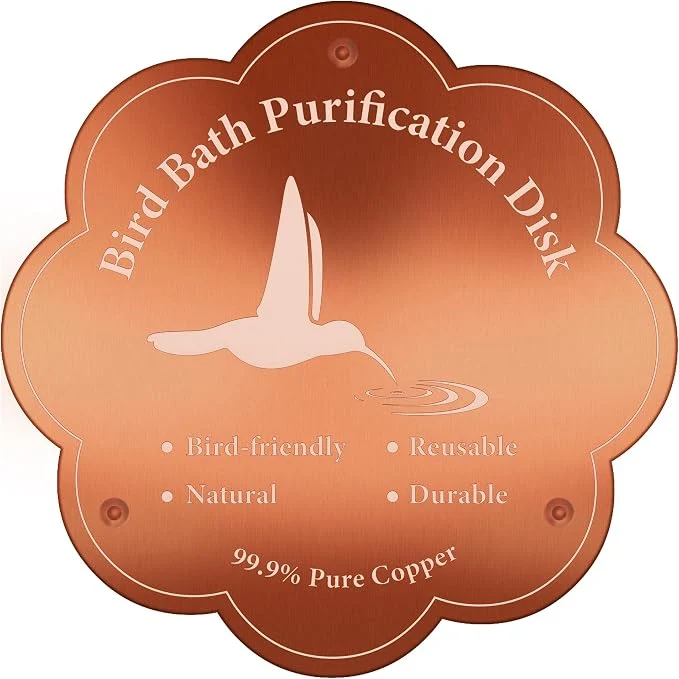 Versatile 1P 4inches Bird Bath Purification Disk 99.99 Pure Copper Bird Bath Disc Safe Innovative