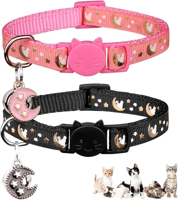 Reusable 2Pcs Breakaway Cats Collars Cat Collars Expertly Made