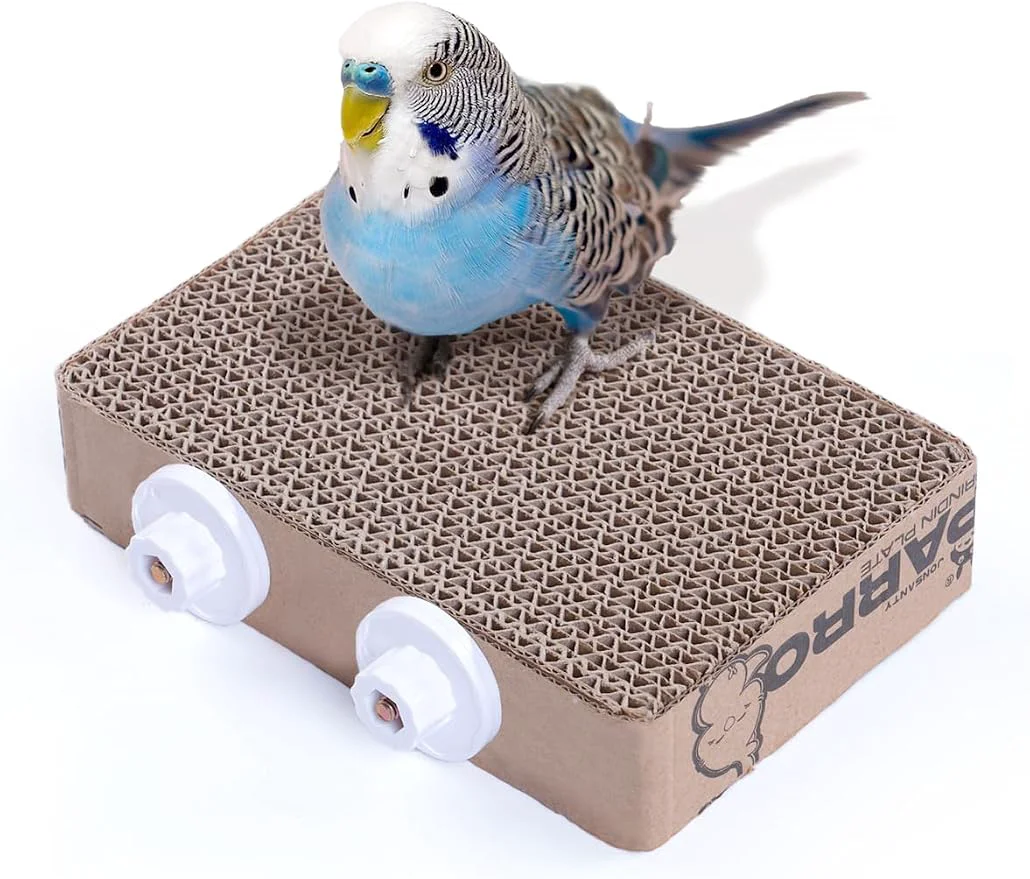 Convenient 7.3 Inch Paper Bird Toys Bird Platform Parrot Toy Help Birds Clean Beak Comfortable