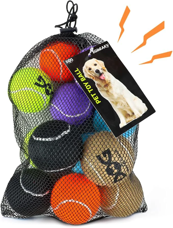 Expertly Made Squeaky Tennis Balls for Dogs Selected