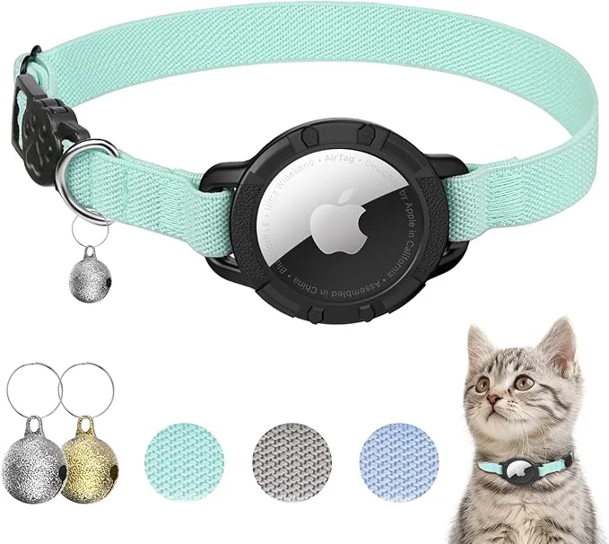 Selected AirTag Cat Collars Stretchy Collar User-Friendly