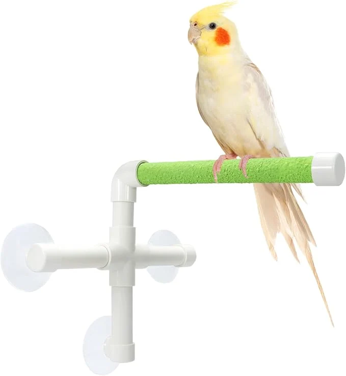 Clean Bird Portable Suction Cup Shower Perch Window Wall Standing Platform Elite