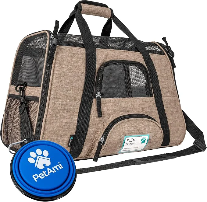 Green PetAmi Airline Pet Carrier Healthy